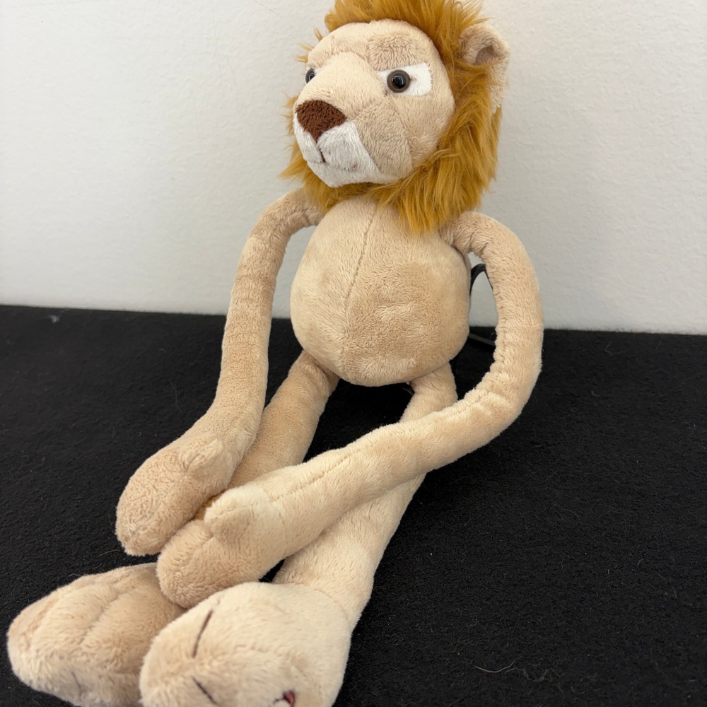 FAO Schwarz Toys'R'Us Tug a Lug Hanging Lion Plush Stuffed Animal 2011 Nursery